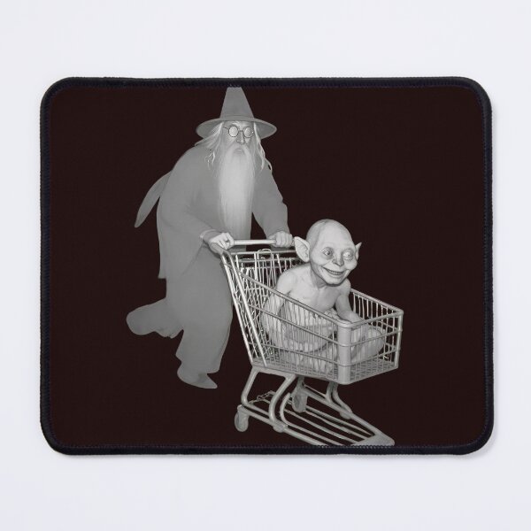 Item preview, Wizard Pushing Gollum In Shopping Cart designed and sold by drawfreak.