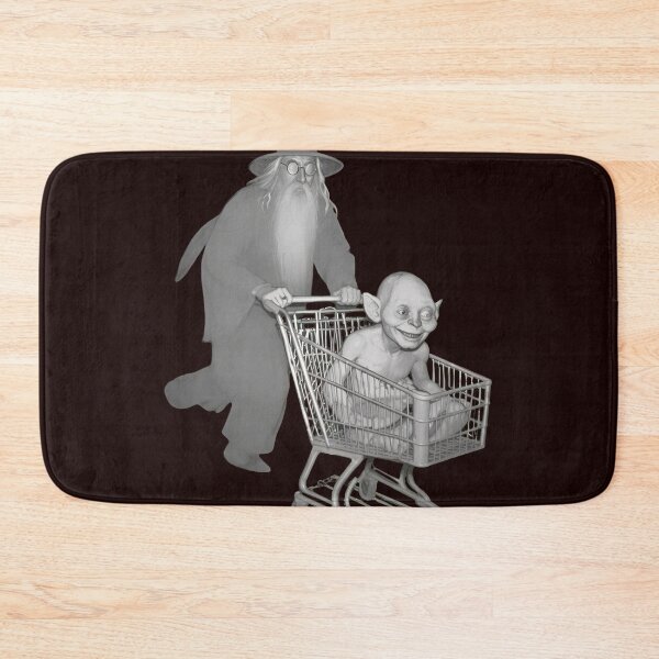 Item preview, Wizard Pushing Gollum In Shopping Cart  designed and sold by drawfreak.