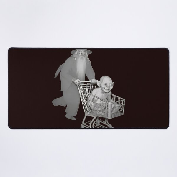 Item preview, Wizard Pushing Gollum In Shopping Cart designed and sold by drawfreak.