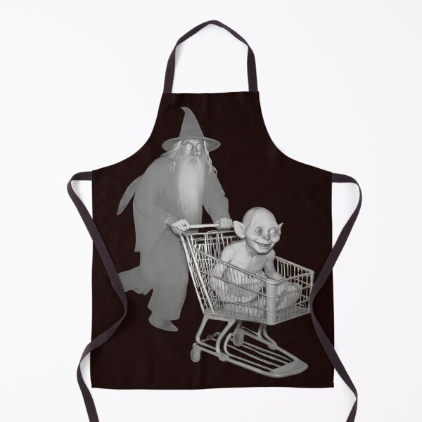 Item preview, Wizard Pushing Gollum In Shopping Cart designed and sold by drawfreak.