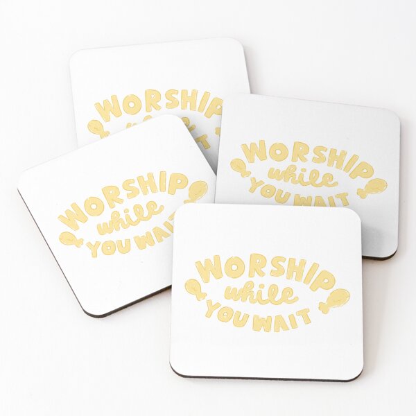 Item preview, Worship While You wait Yellow Fishes designed and sold by Shop.Megwilliams.