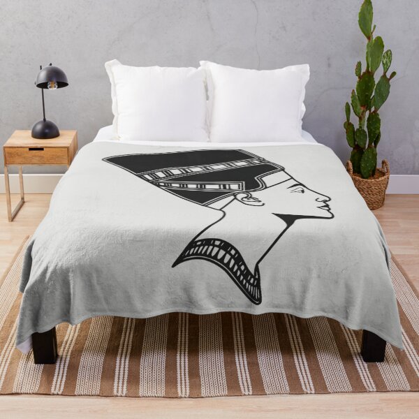 Artikelvorschau, Minimalistische Linienzeichnung von Königin Nofretete – Porträt aus dem Alten Ägypten entworfen und verkauft von ShabanMerch⭐⭐⭐.
