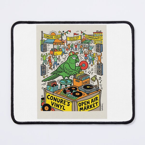 Item preview, Green-Cheek Conure Vinyl Collector designed and sold by PictoVibe.