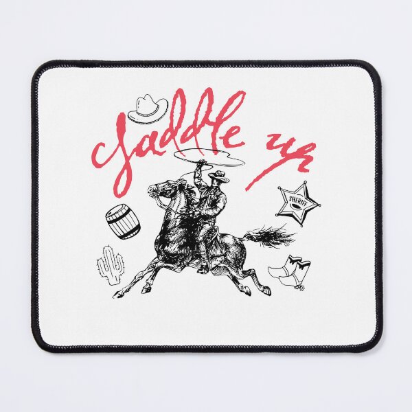 Item preview, Saddle Up Cowboy Western Country Graphic Art designed and sold by The secret storage room.