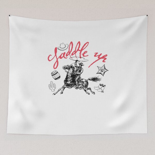 Item preview, Saddle Up Cowboy Western Country Graphic Art designed and sold by The secret storage room.