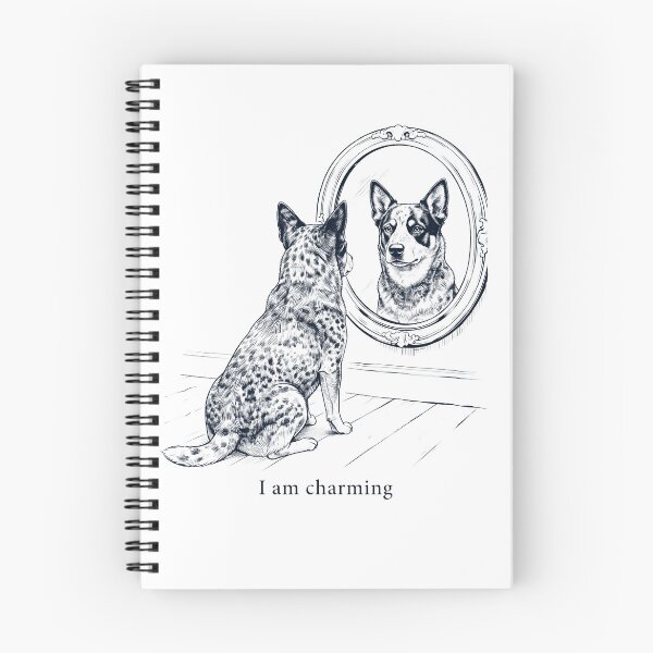 Item preview, Australian Cattle Dog I Am Charming Mirror Meme Dog Lover designed and sold by dian-rody-crest.