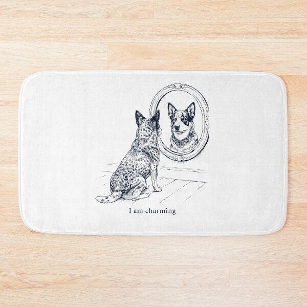 Item preview, Australian Cattle Dog I Am Charming Mirror Meme Dog Lover designed and sold by dian-rody-crest.