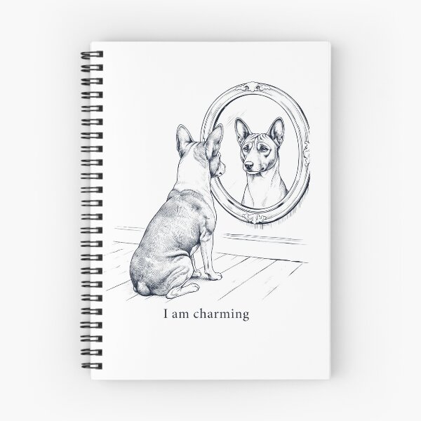 Item preview, Basenji I Am Charming Mirror Meme Dog Lover designed and sold by dian-rody-crest.