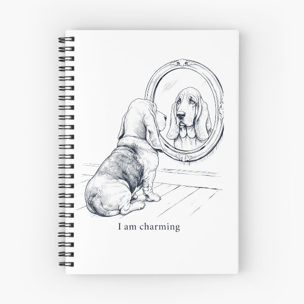 Item preview, Basset Hound I Am Charming Mirror Meme Dog Lover designed and sold by dian-rody-crest.