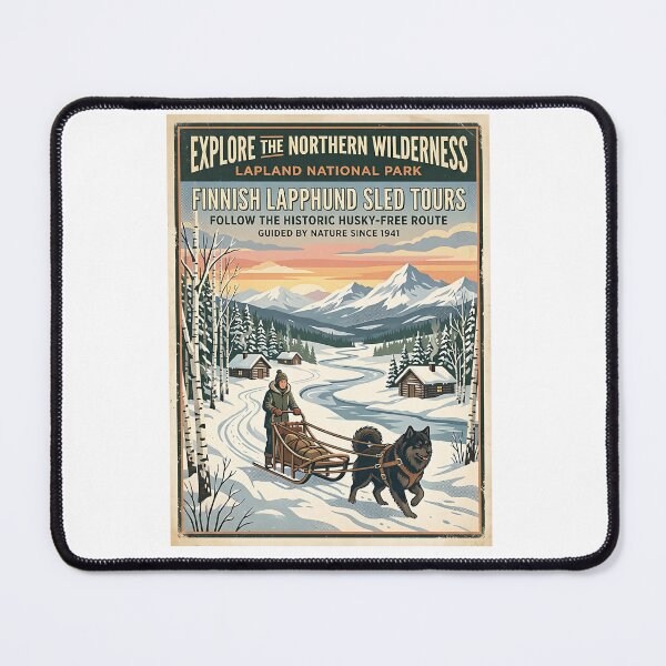 Item preview, Finnish Lapphund Frozen River Guide designed and sold by PictoVibe.
