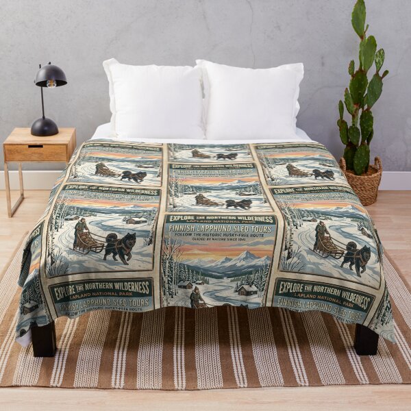 Item preview, Finnish Lapphund Frozen River Guide designed and sold by PictoVibe.