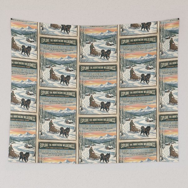 Item preview, Finnish Lapphund Frozen River Guide designed and sold by PictoVibe.