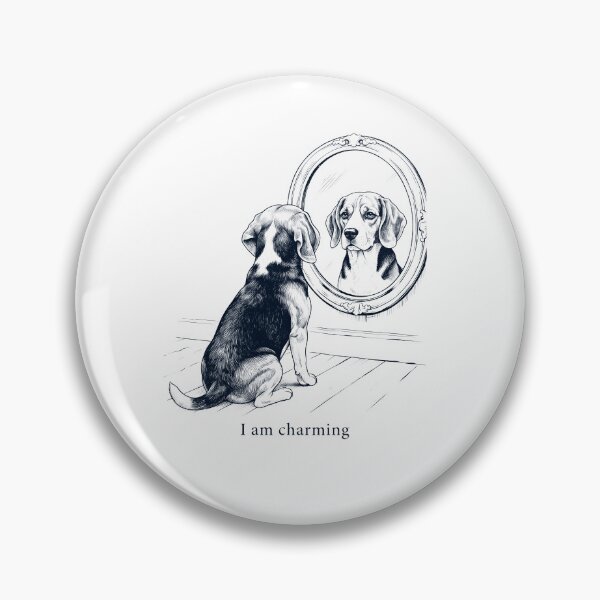 Item preview, Beagle I Am Charming Mirror Meme Dog Lover designed and sold by dian-rody-crest.