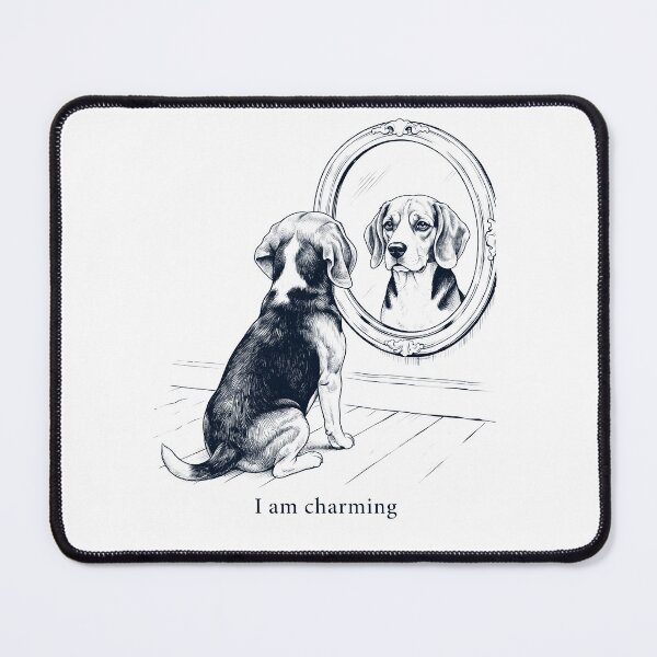 Item preview, Beagle I Am Charming Mirror Meme Dog Lover designed and sold by dian-rody-crest.