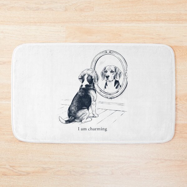 Item preview, Beagle I Am Charming Mirror Meme Dog Lover designed and sold by dian-rody-crest.