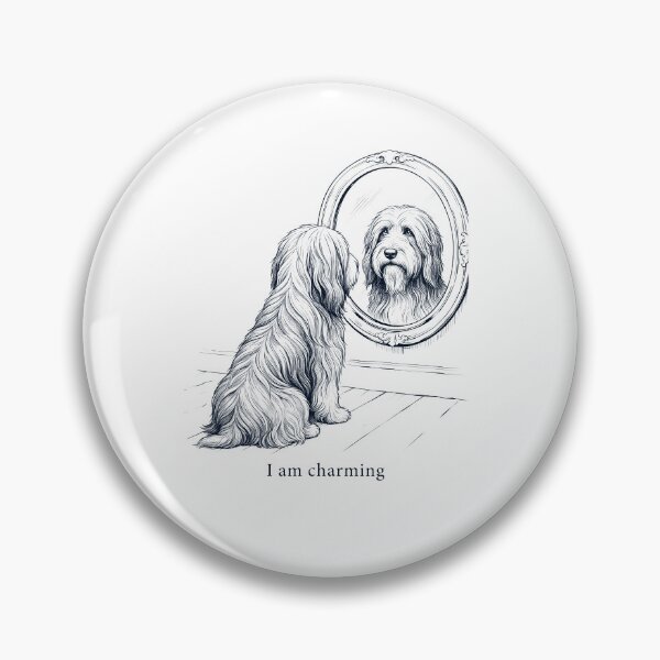 Item preview, Bearded Collie I Am Charming Mirror Meme Dog Lover designed and sold by dian-rody-crest.