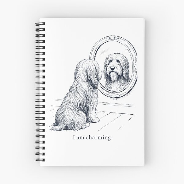 Item preview, Bearded Collie I Am Charming Mirror Meme Dog Lover designed and sold by dian-rody-crest.