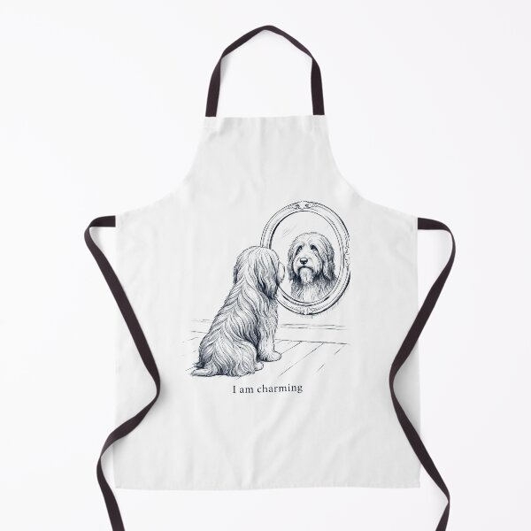 Item preview, Bearded Collie I Am Charming Mirror Meme Dog Lover designed and sold by dian-rody-crest.