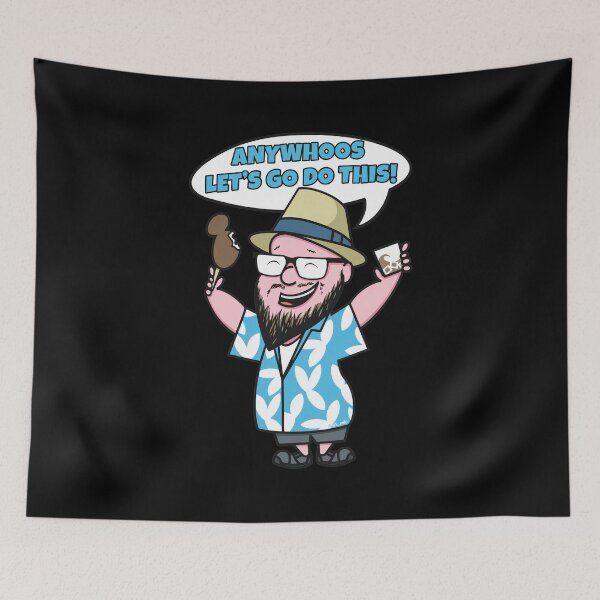 Item preview, Lets Go Do This Fun Cartoon Man With Fried Chicken Drink designed and sold by RosemarieKelpin.