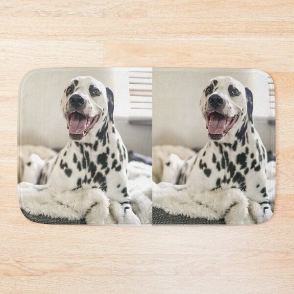 Item preview, Smiling Dalmatian Dog Lying on a Fluffy Blanket designed and sold by VanGaldo.