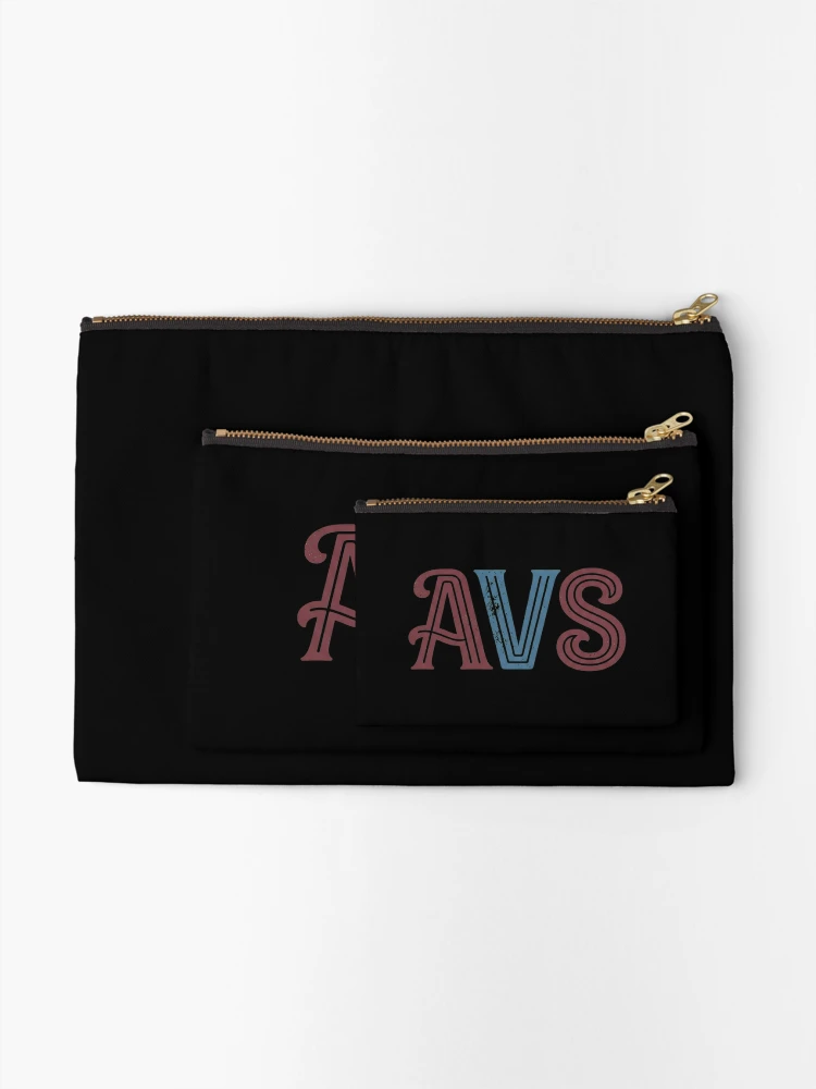 Thumbnail 2 of 4, Zipper Pouch, AVS Lettering Distressed Style designed and sold by Tateandervort.