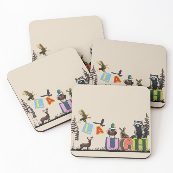 Item preview, LAUGH Woodland Animals – Funny Animal Wordplay Art designed and sold by ArtistsAtticWI.
