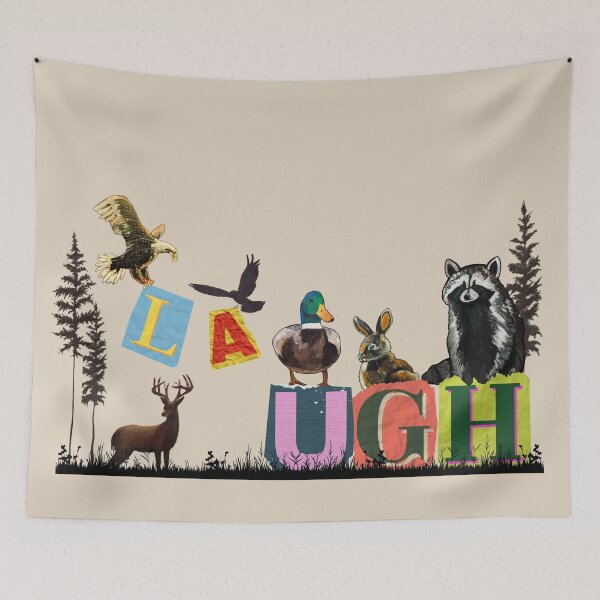 Item preview, LAUGH Woodland Animals – Funny Animal Wordplay Art designed and sold by ArtistsAtticWI.