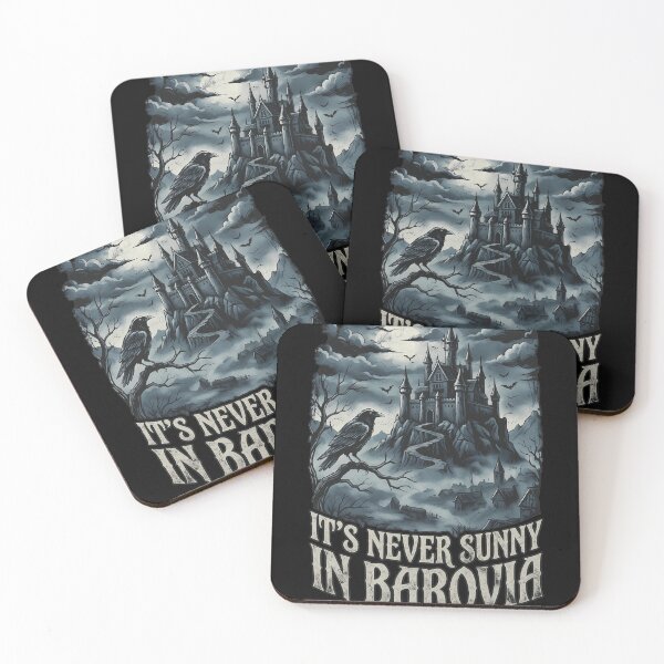 Item preview, Never Sunny In Barovia Gothic Castle Raven Art designed and sold by RosemarieKelpin.