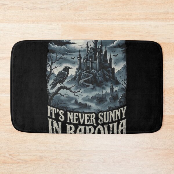 Item preview, Never Sunny In Barovia Gothic Castle Raven Art designed and sold by RosemarieKelpin.