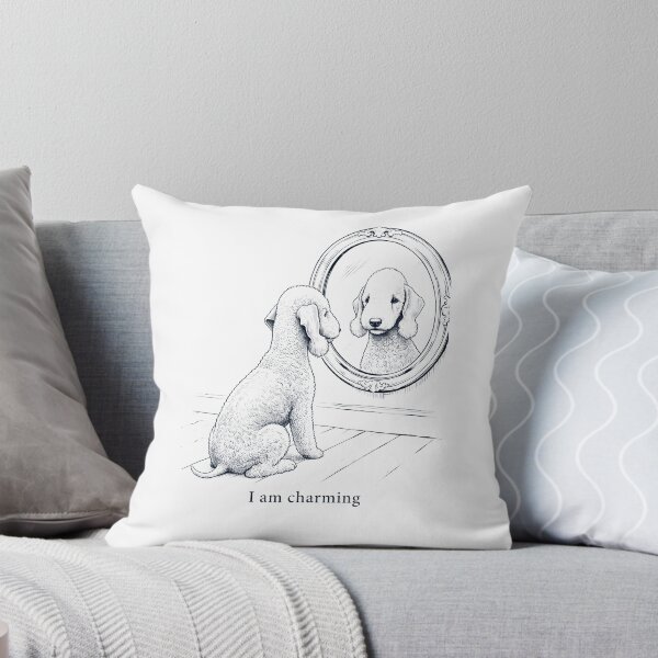 Item preview, Bedlington Terrier I Am Charming Mirror Meme Dog Lover designed and sold by dian-rody-crest.