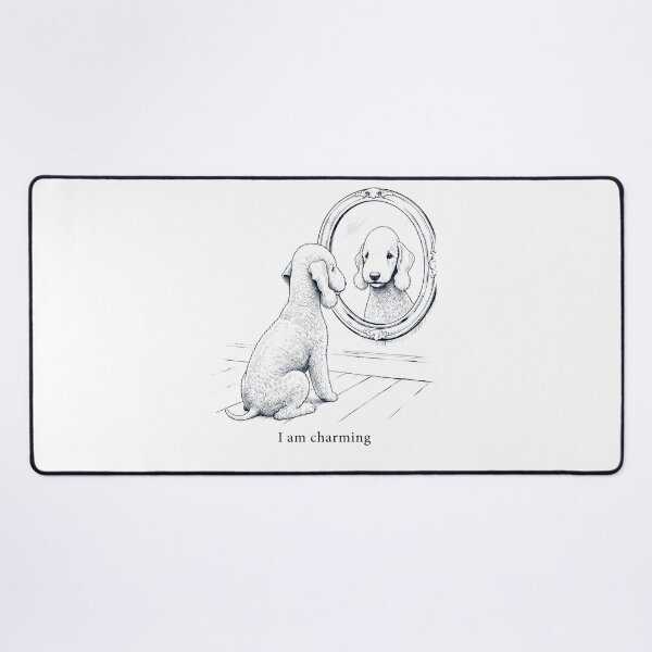 Item preview, Bedlington Terrier I Am Charming Mirror Meme Dog Lover designed and sold by dian-rody-crest.