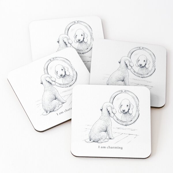 Item preview, Bedlington Terrier I Am Charming Mirror Meme Dog Lover designed and sold by dian-rody-crest.