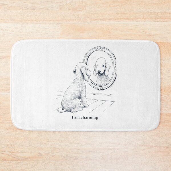 Item preview, Bedlington Terrier I Am Charming Mirror Meme Dog Lover designed and sold by dian-rody-crest.