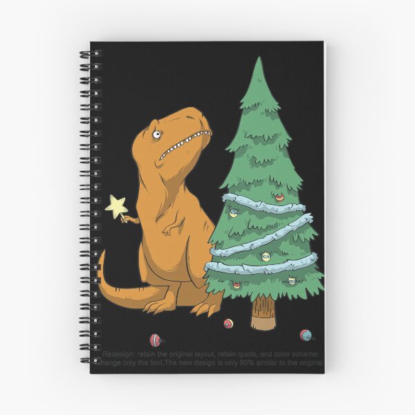 Artikelvorschau, Festlicher Dino kämpft mit Weihnachtsdeko entworfen und verkauft von RosemarieKelpin.
