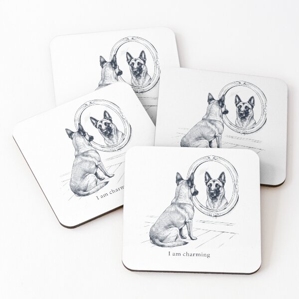 Item preview, Belgian Malinois I Am Charming Mirror Meme Dog Lover designed and sold by dian-rody-crest.