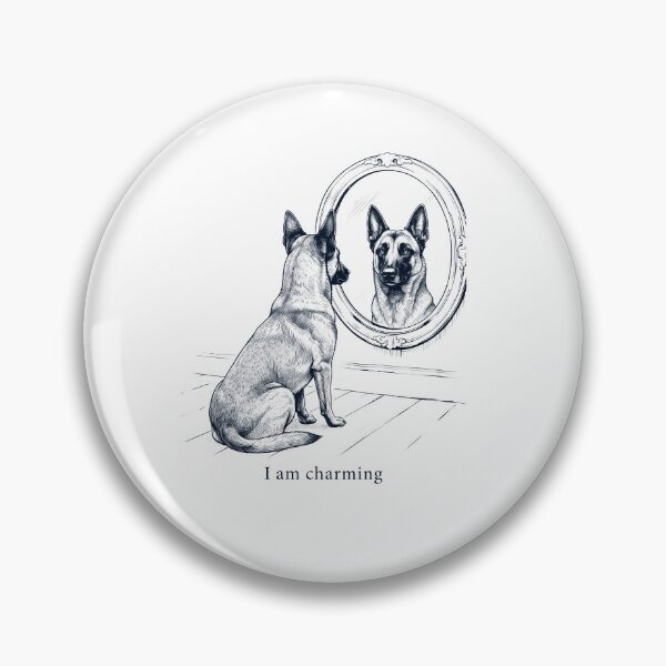 Item preview, Belgian Malinois I Am Charming Mirror Meme Dog Lover designed and sold by dian-rody-crest.