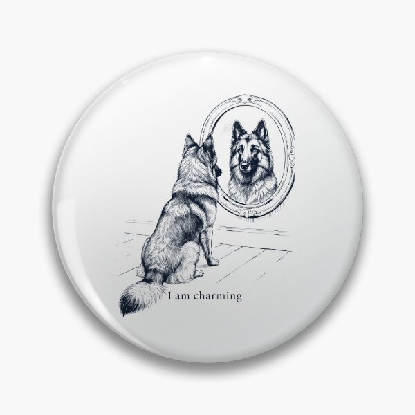 Item preview, Belgian Tervuren I Am Charming Mirror Meme Dog Lover designed and sold by dian-rody-crest.