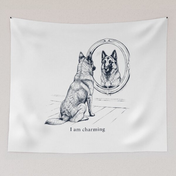 Item preview, Belgian Shepherd I Am Charming Mirror Meme Dog Lover designed and sold by dian-rody-crest.
