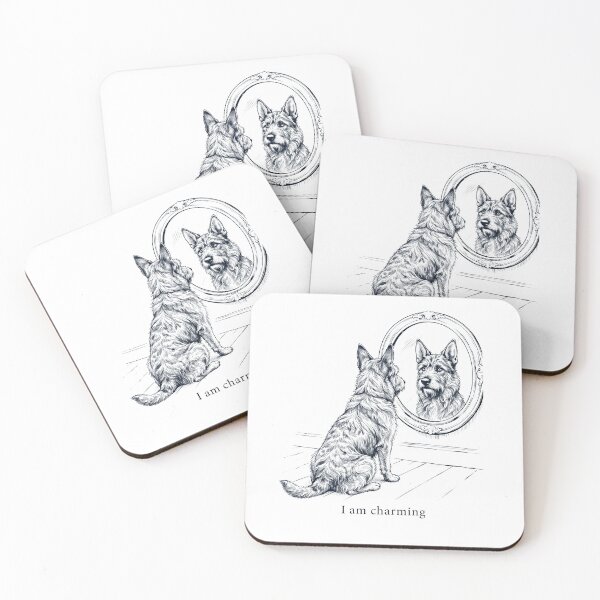 Item preview, Berger Picard Soy encantador Espejo Meme Amante de los perros designed and sold by dian-rody-crest.