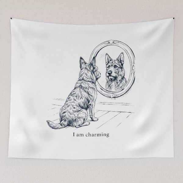Item preview, Berger Picard I Am Charming Mirror Meme Dog Lover designed and sold by dian-rody-crest.