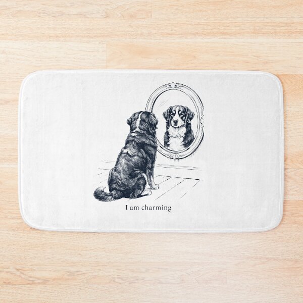 Item preview, Bernese Mountain Dog I Am Charming Mirror Meme Dog Lover designed and sold by dian-rody-crest.