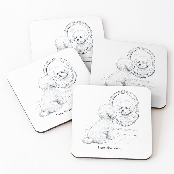 Item preview, Bichon Frise I Am Charming Mirror Meme Dog Lover designed and sold by dian-rody-crest.