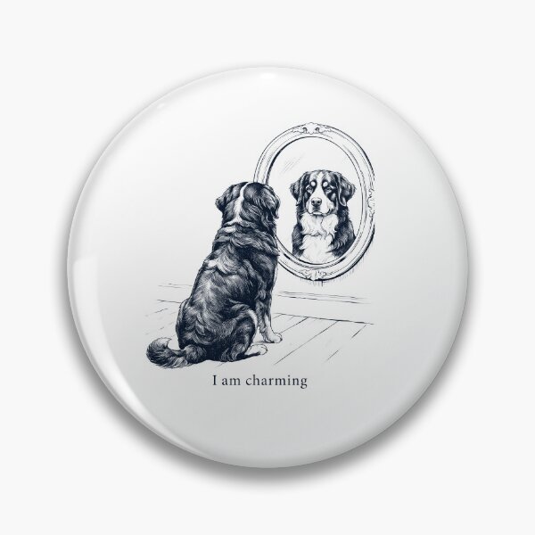 Item preview, Bernese Mountain Dog I Am Charming Mirror Meme Dog Lover designed and sold by dian-rody-crest.