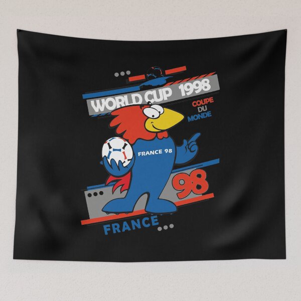 Item preview, World Cup 1998 France Mascot Soccer Ball Celebration Art designed and sold by RosemarieKelpin.