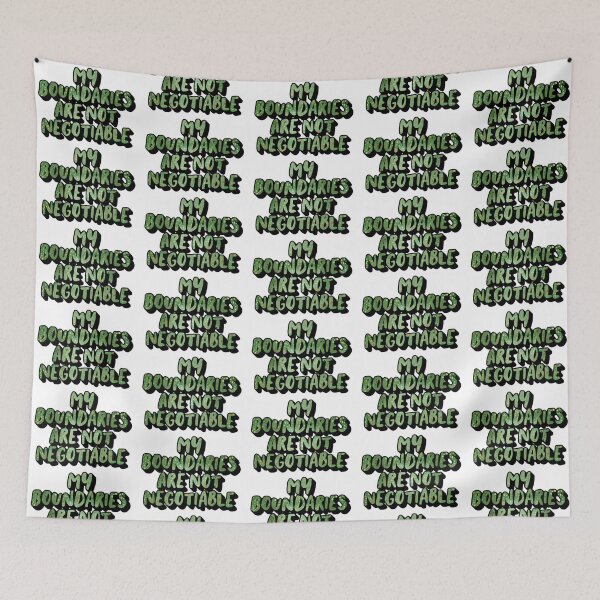 Item preview, My boundaries are not negotiable designed and sold by SidderBug Designs.