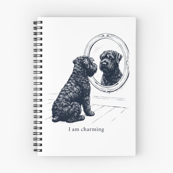 Item preview, Black Russian Terrier I Am Charming Mirror Meme Dog Lover designed and sold by dian-rody-crest.