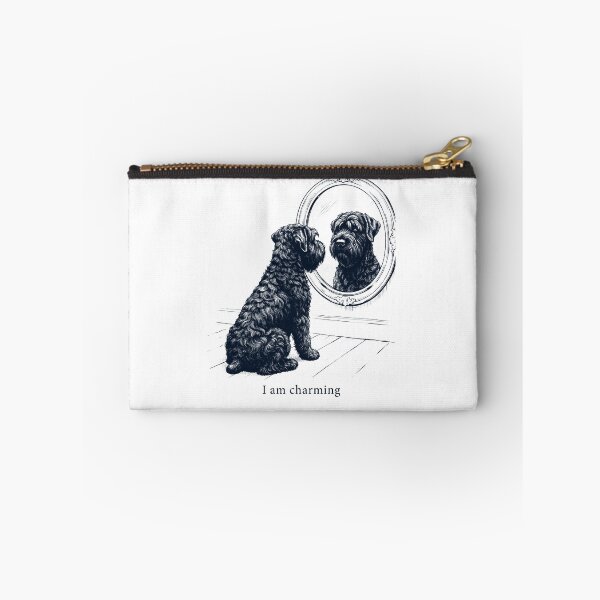 Item preview, Black Russian Terrier I Am Charming Mirror Meme Dog Lover designed and sold by dian-rody-crest.