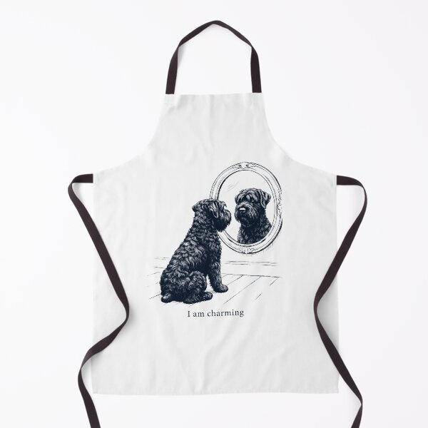 Item preview, Black Russian Terrier I Am Charming Mirror Meme Dog Lover designed and sold by dian-rody-crest.