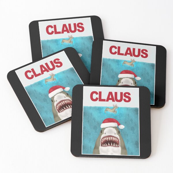 Item preview, funny christmas santa claus shark reindeer humor designed and sold by BenjaminThiba.