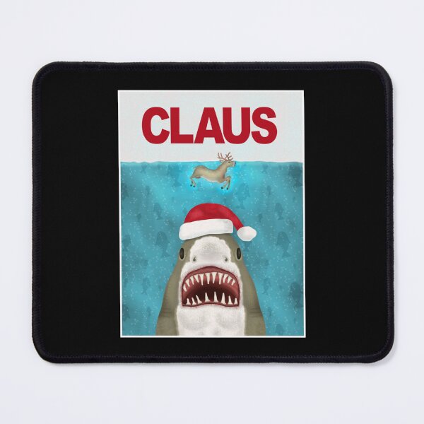 Item preview, funny christmas santa claus shark reindeer humor designed and sold by BenjaminThiba.